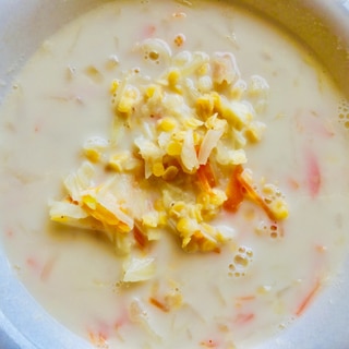 レンズ豆と野菜のクリームスープ